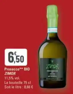 G20 Prosecco bio zimor offre