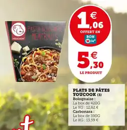 Utile YOUCOOK Plats de pâtes offre