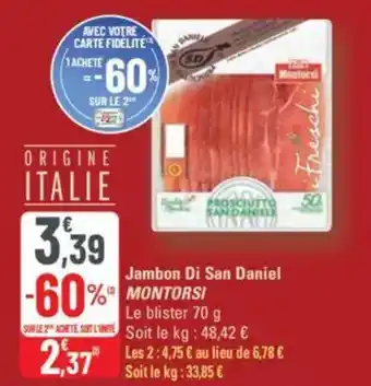 G20 Jambon di san daniel montorsi offre