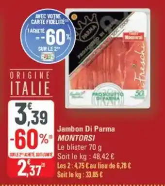 G20 Jambon di parma montorsi offre