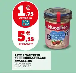 Utile NUCELLINA Pâte à tartiner au chocolat blanc offre