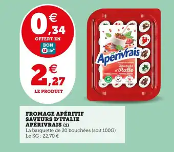 Utile APÉRIVRAIS Fromage apéritif saveurs d'italie offre