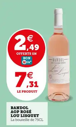 Utile LOU LISQUET Bandol aop rosé offre