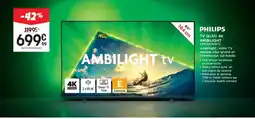 Pulsat PHILIPS Tv qled 4k ambilight 65pus8209/12 offre