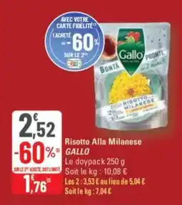 G20 Risotto alla milanese gallo offre