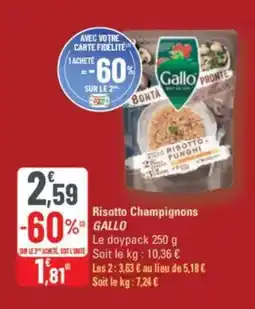 G20 Risotto champignons gallo offre