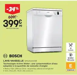 Pulsat BOSCH Lave-vaisselle sms25awose offre