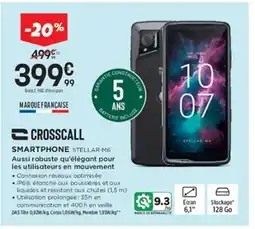 Pulsat CROSSCALL Smartphone stellar-m6 offre