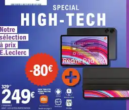 E.Leclerc Espace Culturel REDMI Pack tablette redmi pad pro + folio offre