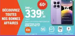 E.Leclerc Espace Culturel Smartphone xiaomi redmi note pro 14 offre