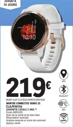 E.Leclerc Espace Culturel GARMIN Montre connectee venus 2s offre