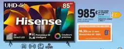 E.Leclerc Espace Culturel HISENSE Tv led 85a6n 85" (pouces) a 215 cm offre