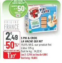G20 5 pik & croq la vache qui rit offre