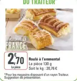 G20 Roulé à l'emmental offre