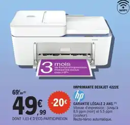 E.Leclerc Espace Culturel HP Imprimante deskjet 4222e offre