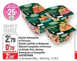 G20 Salade aubergines et poivrons offre