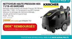 Agrial KÄRCHER Nettoyeur haute pression hds 11/18-4s offre