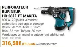 Agrial MAKITA Perforateur burineur hr 2811 ft offre