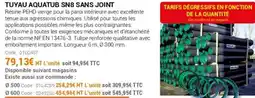 Agrial Tuyau aquatub sn8 sans joint offre