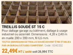 Agrial Treillis soudé st 15 c offre