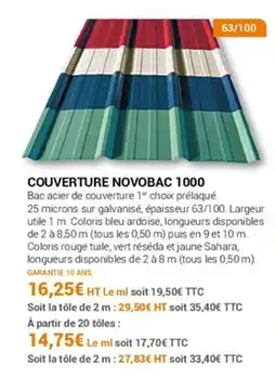Agrial Couverture novobac 1000 offre