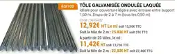 Agrial Tôle galvanisée ondulée laquée offre
