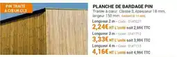Agrial Planche de bardage pin offre