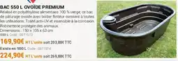 Agrial Bac 550 l ovoïde premium offre
