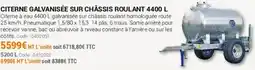 Agrial Citerne galvanisée sur châssis roulant offre