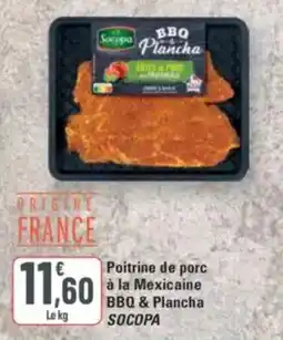 G20 Poitrine de porc à la mexicaine bbq & plancha socopa offre