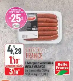 G20 6 merguez véritables belle france offre