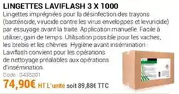 Agrial Lingettes laviflash 3 x 1000 offre