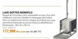 Agrial Lave-bottes monoflo offre