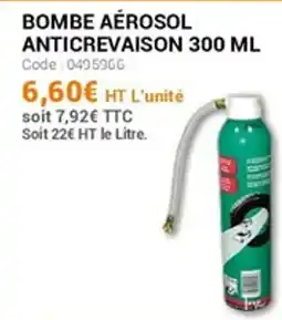 Agrial Bombe aérosol anticrevaison offre