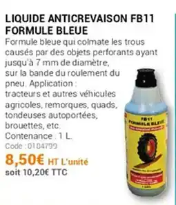 Agrial Liquide anticrevaison fb11 formule bleue offre