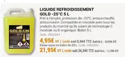 Agrial Liquide refroidissement gold-25°c offre