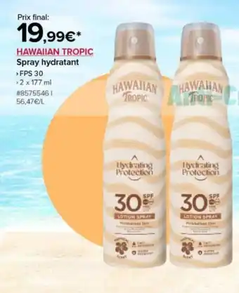 Costco HAWAIIAN TROPIC Spray hydratant offre