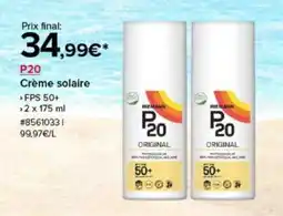 Costco P20 Crème solaire offre