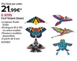 Costco X-KITES Cerf Volant Géant offre