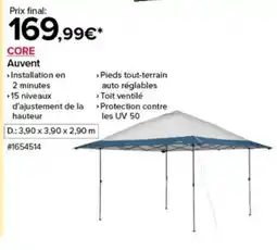 Costco CORE Auvent offre