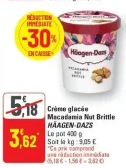 G20 Crème glacée macadamia nut brittle häagen-dazs offre