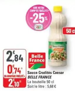 G20 Sauce crudités caesar belle france offre