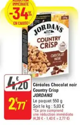 G20 Céréales chocolat noir country crisp jordans offre