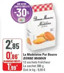 G20 La madeleine pur beurre bonne maman offre