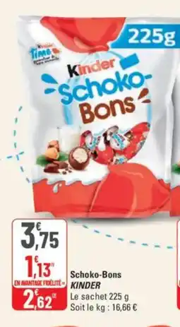 G20 Schoko-bons kinder offre