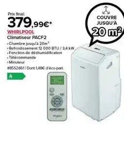Costco WHIRLPOOL Climatiseur PACF2 offre