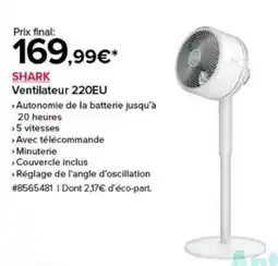 Costco SHARK Ventilateur 220EU offre