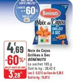 G20 Noix de cajou grillées à sec benenuts offre