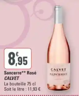 G20 Sancerre rosé calvet offre