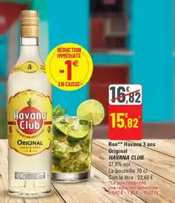 G20 Ron havana 3 ans original havana club offre